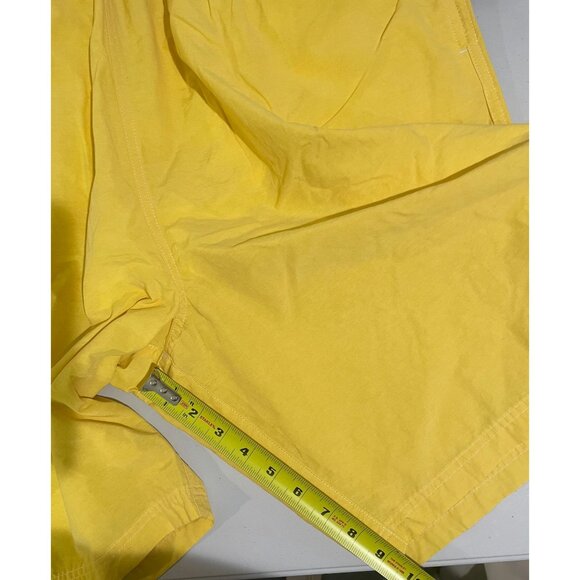 Roundtree & Yorke Mens Yellow Swim Trunks 2XT Elastic Waist Mesh Lining Cotton - Picture 8 of 9